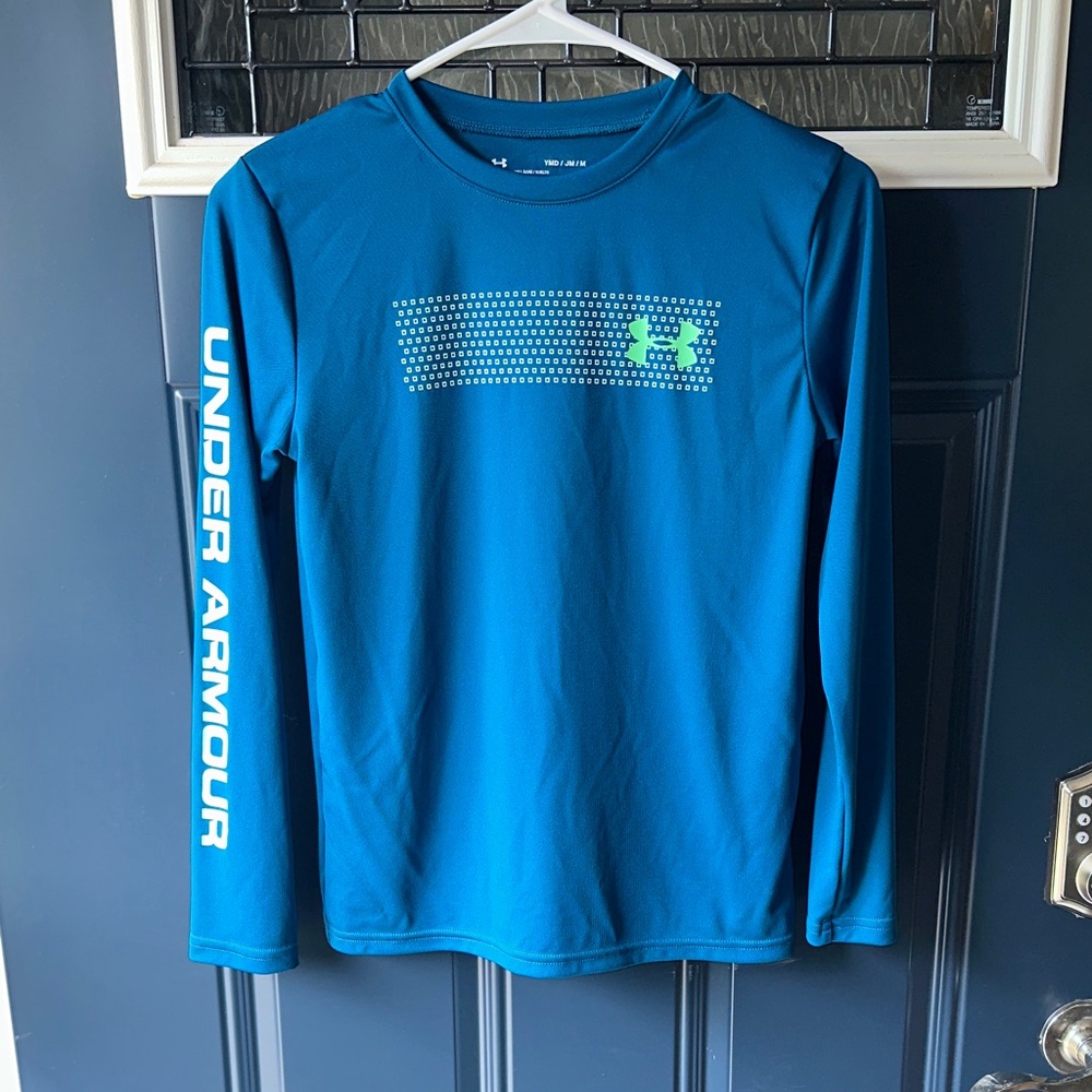 Under Armour Boy's Teal Long Sleeve Tee